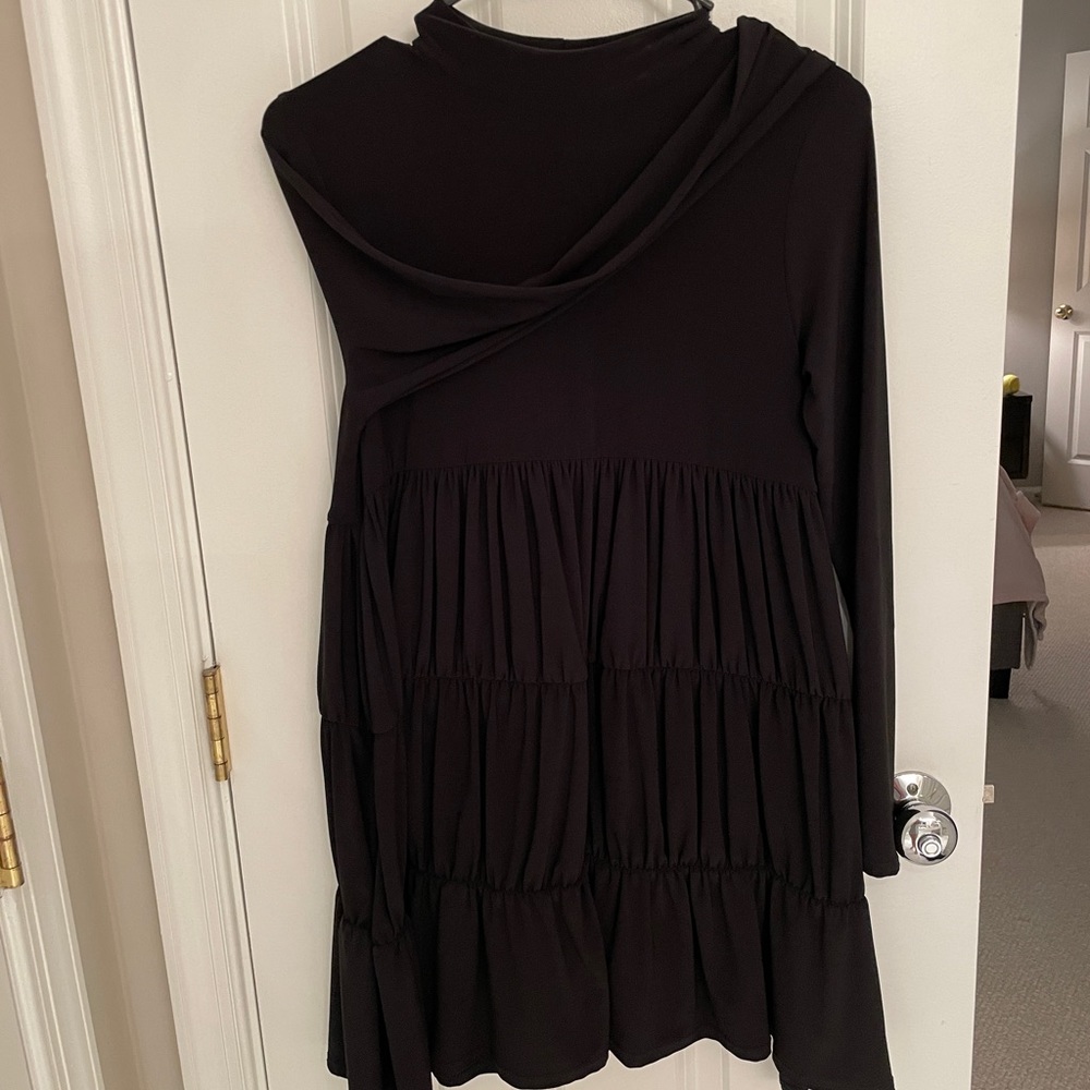 NWT black babydoll dress